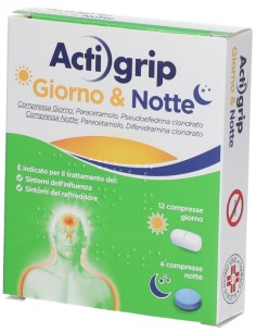 Actigrip Giorno & Notte 12 + 4 Compresse