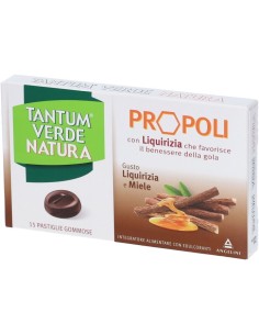 Tantum Verde Natura Liquirizia e Miele 15 Pastiglie Gommose