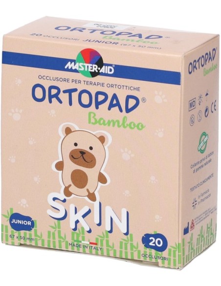 Ortopad Skin Junior Cerotto Oculare per Ortottica 20 Pezzi