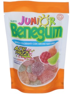 Benegum junior Ace Frizz Caramelle Gommose con Succo di...