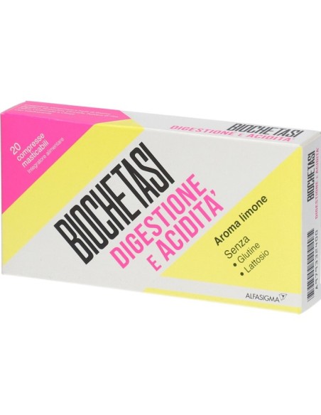 Biochetasi Digestione Acidita' 20 Compresse Masticabili