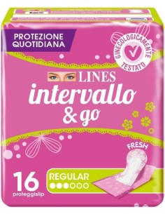 Lines Intervallo & Go Proteggislip Ripiegati 16 Pezzi 2