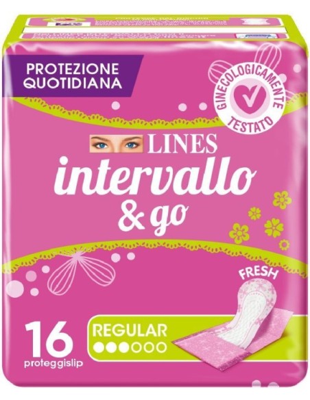 Lines Intervallo & Go Proteggislip Ripiegati 16 Pezzi