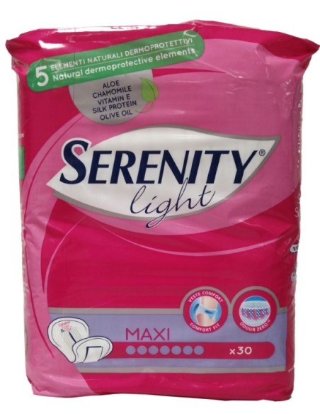 Serenity Light Lady Pannolone Incontinenza Maxi 30 Pezzi