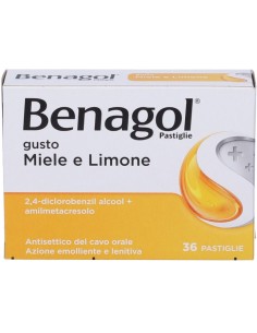 Benagol Aroma Miele e Limone 36 Pastiglie