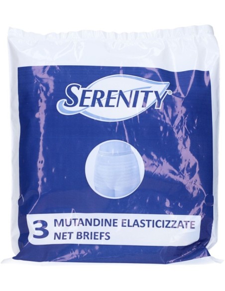 Serenity Mutandine Elastiche a Rete Taglia M 3 Pezzi