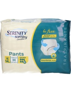 Serenity Soft Dry Sensitive Pants Extra Taglia M 14 Pezzi