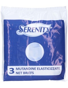 Serenity Mutandine Elastiche a Rete Taglia L 3 Pezzi