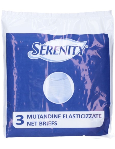 Serenity Mutandine Elastiche a Rete Taglia L 3 Pezzi