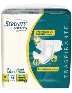Serenity Soft Dry Sensitive Pannolone Mutandina Extra...