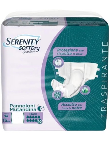 Serenity Soft Dry Sensitive Pannolone Mutandina...