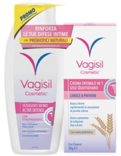 Vagisil Defense Duo Detergente Intimo + Crema Lenitiva