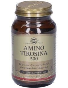 Solgar Amino Tirosina 500 50 Capsule Vegetali