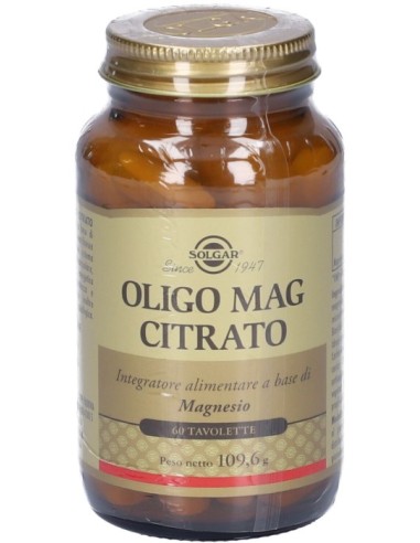 Solgar Oligo Mag Citrato 60 Tavolette