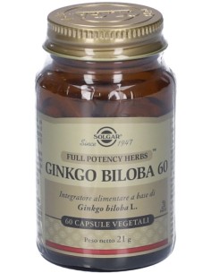 Solgar Ginkgo Biloba 60 60 Capsule Vegetali