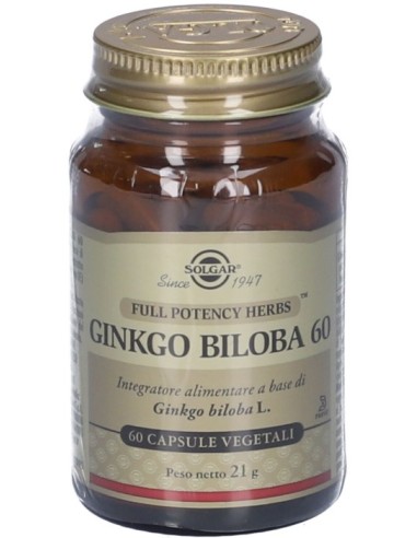 Solgar Ginkgo Biloba 60 60 Capsule Vegetali