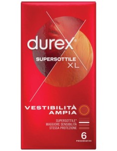Durex Supersottile Vestibilità Ampia XL 6 Preservativi 2