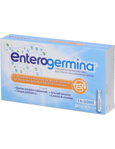 Enterogermina 4 Miliardi / 5ml Sospensione Orale 20 Flaconcini