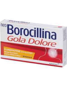Neoborocillina Gola Dolore 16 Pastiglie 8,75mg Limone...