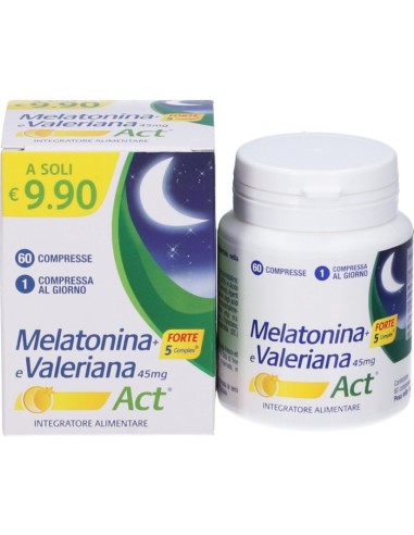Melatonina+Forte 5 Complex e Valeriana Act 60...
