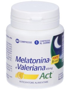 Melatonina+Forte 5 Complex e Valeriana Act 60 Compresse 2