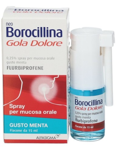 Neoborocillina Gola Dolore Spray Menta 15ml