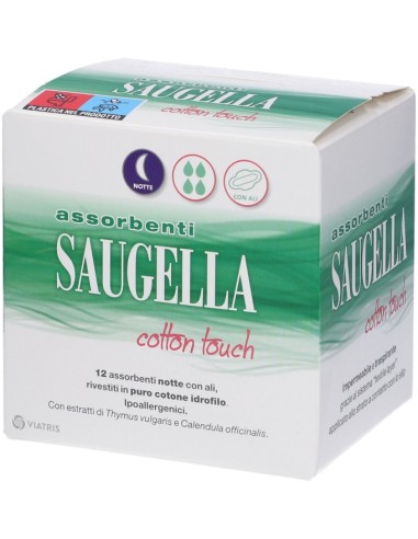 Saugella Assorbenti Cotton Touch Notte 12 Pezzi