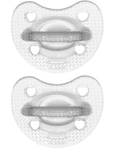 CHICCO GOMMOTTO SILICONE CRYSTAL 6-16 MESI 2 PEZZI