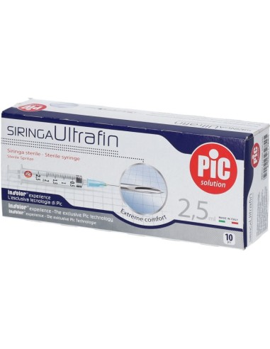 Pic Solution Siringa Ultrafin Sterile 2,5ml 10...