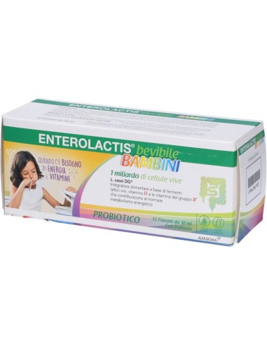 Enterolactis Bevibile Bambini 12 Flaconi 10ml