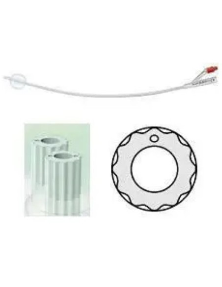 Profilcath Plus Catetere Vescicale Silicone Scalanato 2 Vie CH16 31cm 1 Pezzo