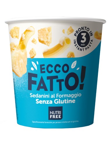 NUTRIFREE ECCO FATTO SEDANINI AL FORMAGGIO 70 G