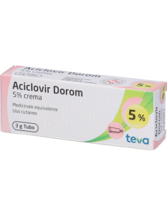 Aciclovir Dorom Crema Dermatologica 3g 5%
