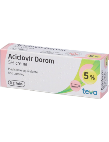 Aciclovir Dorom Crema Dermatologica 3g 5%