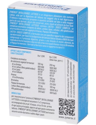 Zymerex Intolleranze Lattosio 20 Compresse