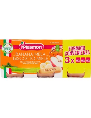 Plasmon Omogeneizzato Banana Mela Biscotto...