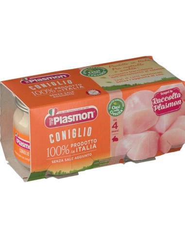 Plasmon Omogeneizzato Coniglio 4-6M+ 2x80g