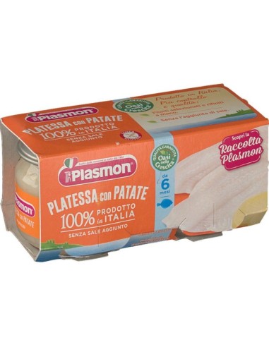 Plasmon Omogeneizzato Platessa 6M+ 2x80g