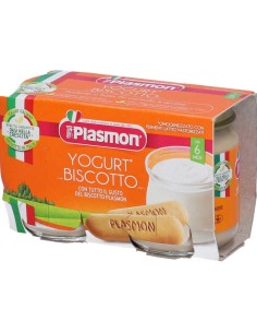 Plasmon Omogeneizzato Yogurt Biscotto 6M+ 2x120g