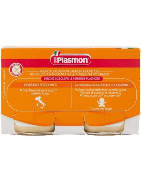 Plasmon Omogeneizzato Yogurt Pera 2x120g