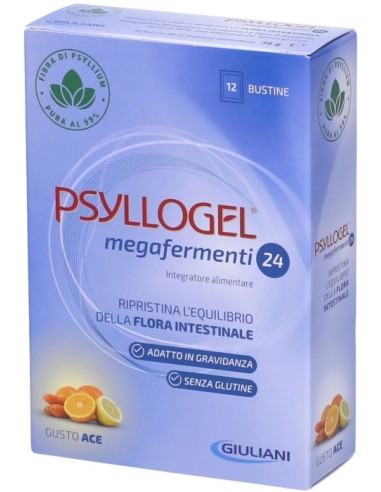 Psyllogel Megafermenti 24 Gusto Ace 12 Buste