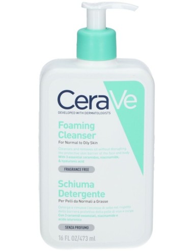 CeraVe Schiuma Detergente Viso Pelle Grassa...