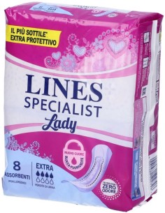 Lines Specialist Lady Assorbenti Incontinenza Extra 8 Pezzi.