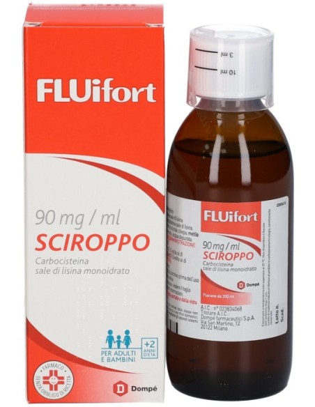 Fluifort Sciroppo 200ml 9% con Misurino