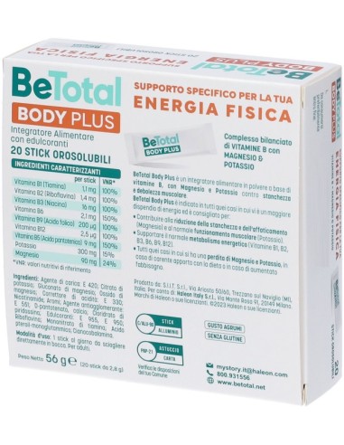Be-Total Body Plus Magnesio e Potassio Vitamina...