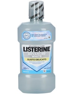 Listerine Advanced White Gusto Delicato Collutorio 500ml