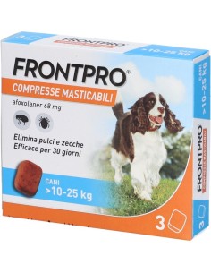 Frontpro Contro Pulci e Zecche 3 Compresse Masticabili...
