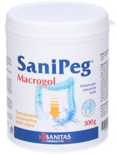 Sanipeg Macrogol Polvere Solzuione Orale Barattolo 300g