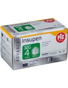 Pic Insupen Advanced Ago Penna Insulina G32 4mm 100 Pezzi