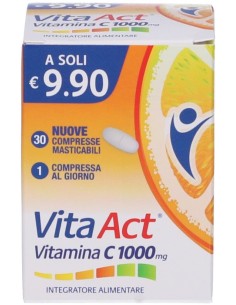 Vita Act Vitamina C 1000mg 30 Compresse Masticabili 2